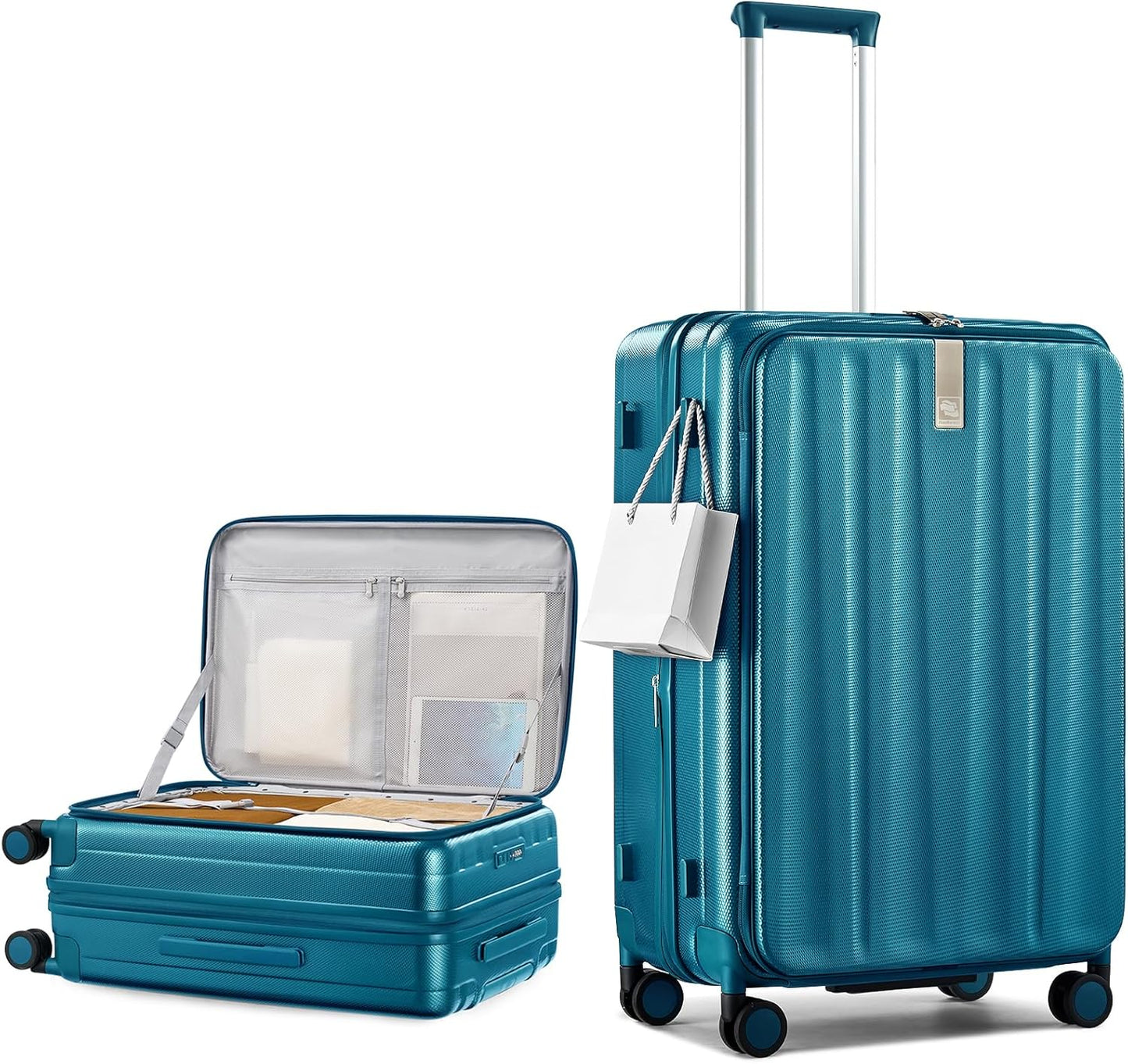 Hanke 26 Inch Expandable Luggage Top Opening Checked Bag Luggage Hard Shell Suitcases with Wheels