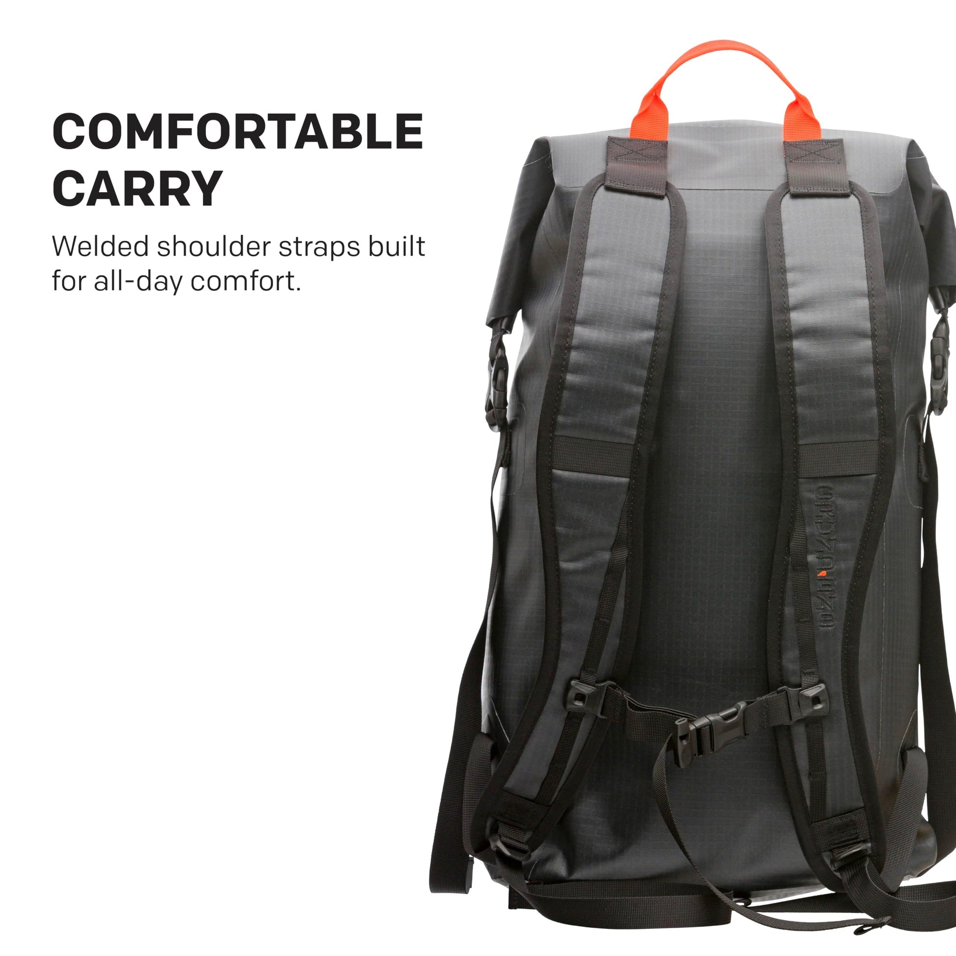 Grundéns Bootlegger Roll Top Backpack - Waterproof Pack, Black