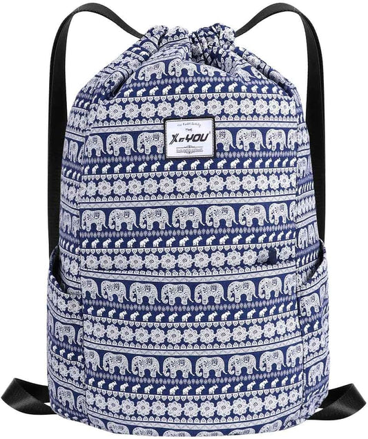 XEYOU Drawstring Sports Backpack Lightweight Gym Yoga Sackpack Shoulder Rucksack Casual Outdoor Daypack for Women and Men