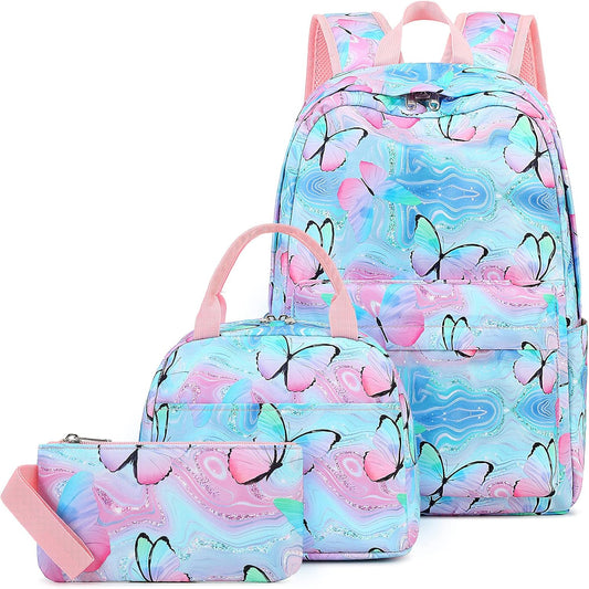 CAMTOP School Backpack for Kids Girls Boys Backpacks with Lunch Box Kindergarten Elementary BookBag Set for Age 4-10