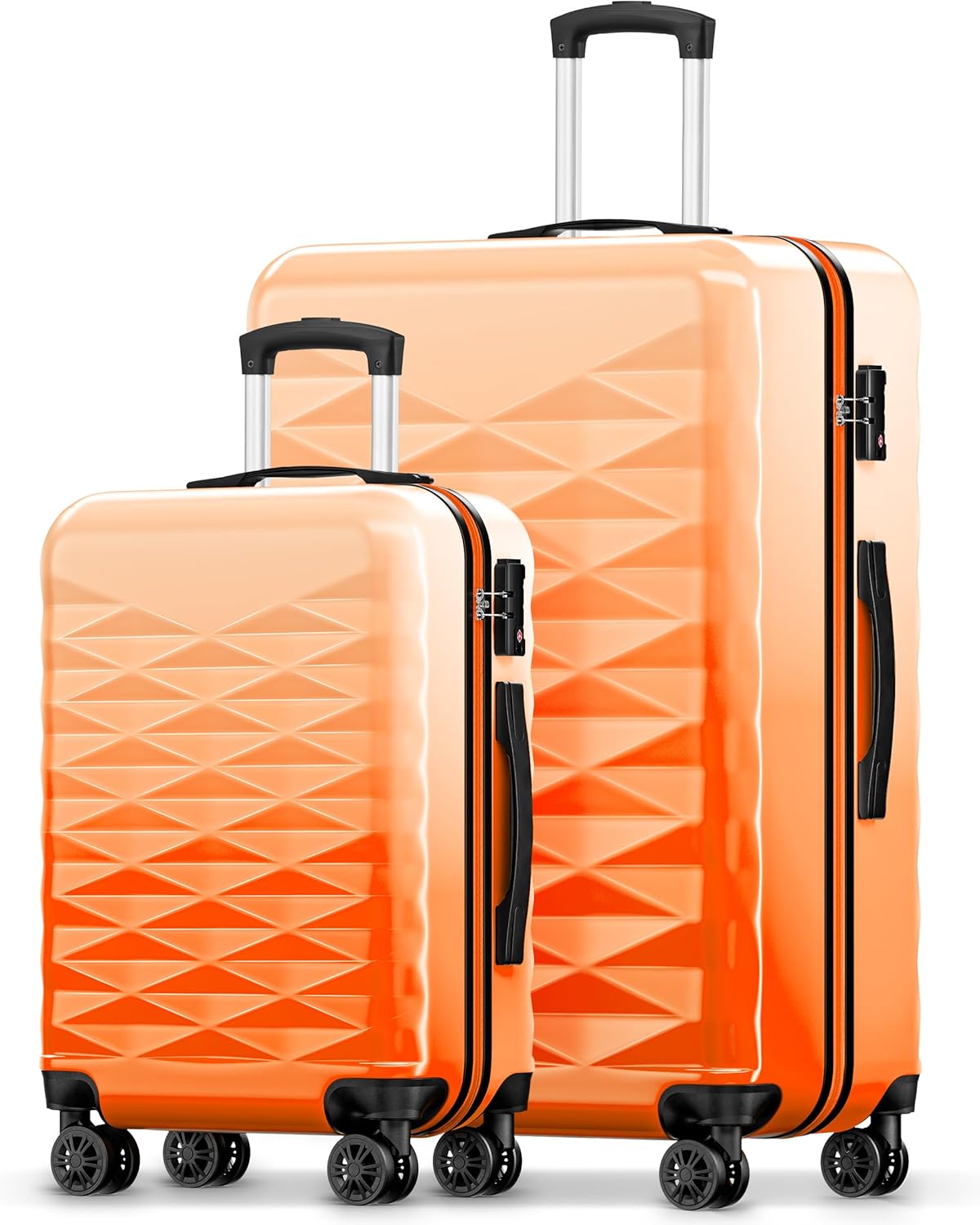 Suitour Luggage Sets with Spinner Wheels, Hardside Lightweight Luggage set 2 piece with TSA Lock for Travel(20/28 inches)