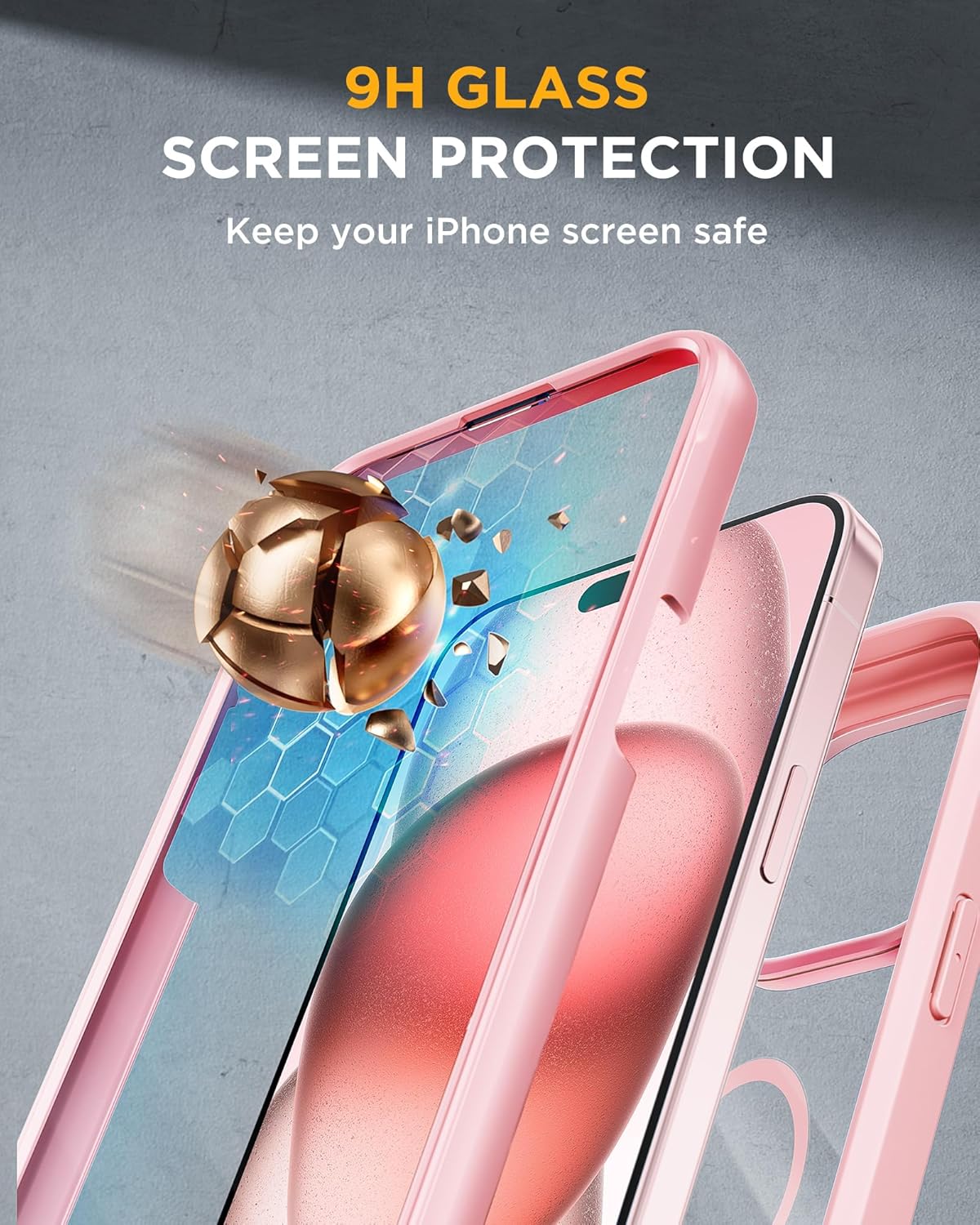 Miracase Magnetic for iPhone 15 Plus Case 6.7'' [Compatible with Magsafe] Full-Body Military Drop