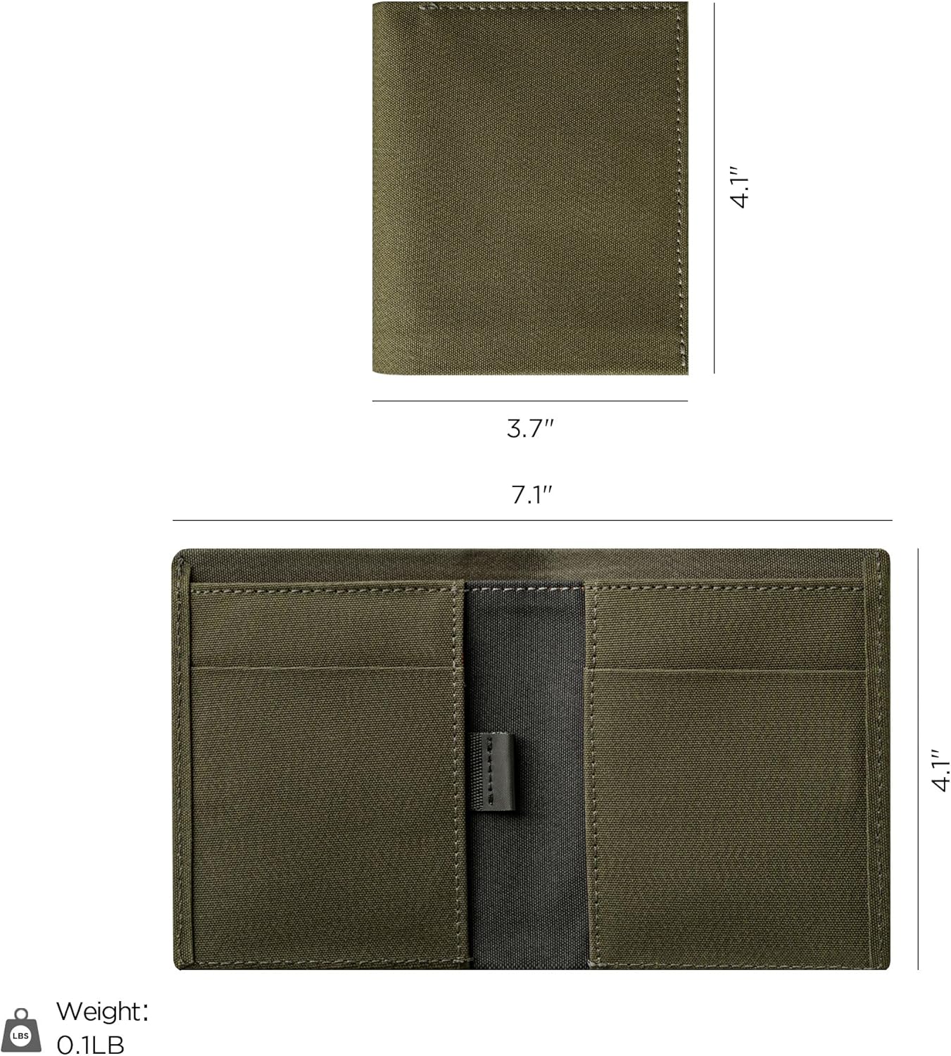 ALPAKA Ark Bifold Cash Wallet - Minimalist Front Pocket Wallet for Men Daily Use,Magnetic Closure for Security