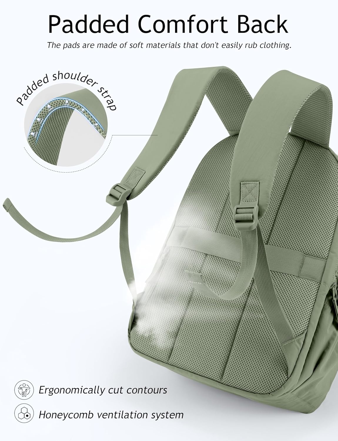 Travel Backpack for Women, 15.6 Inch College Laptop Backpack, Water Resistant Work Backpacks, Cute