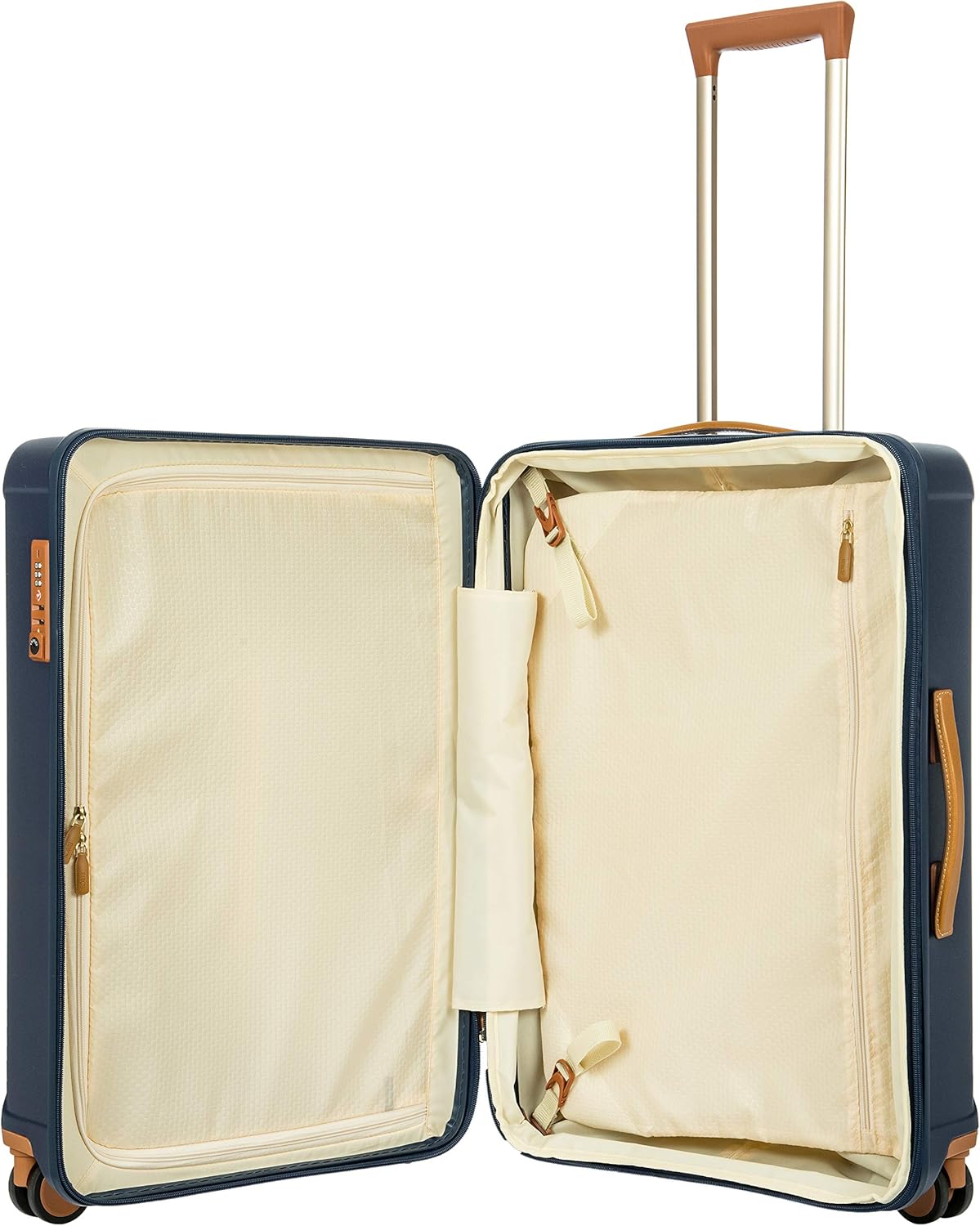 Bric's Capri 2.0 27"-Inch Spinner - Expandable Luxury Check-In Luggage With Spinner Wheels - Lightweight Check-In Suitcases with Wheels Made From Durable Polycarbonate - Matte Blue