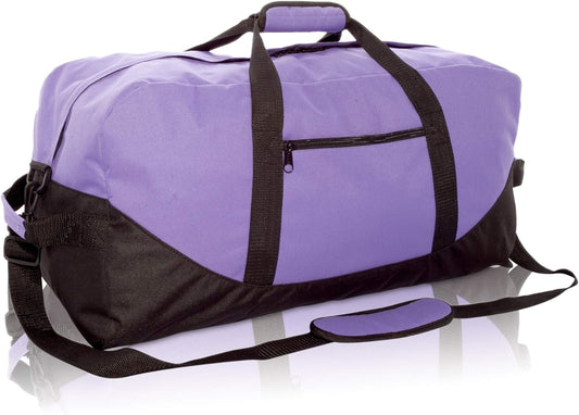 DALIX 25" Big Adventure Large Gym Sports Duffle Bag (Black Grey Navy Blue Red Camo)