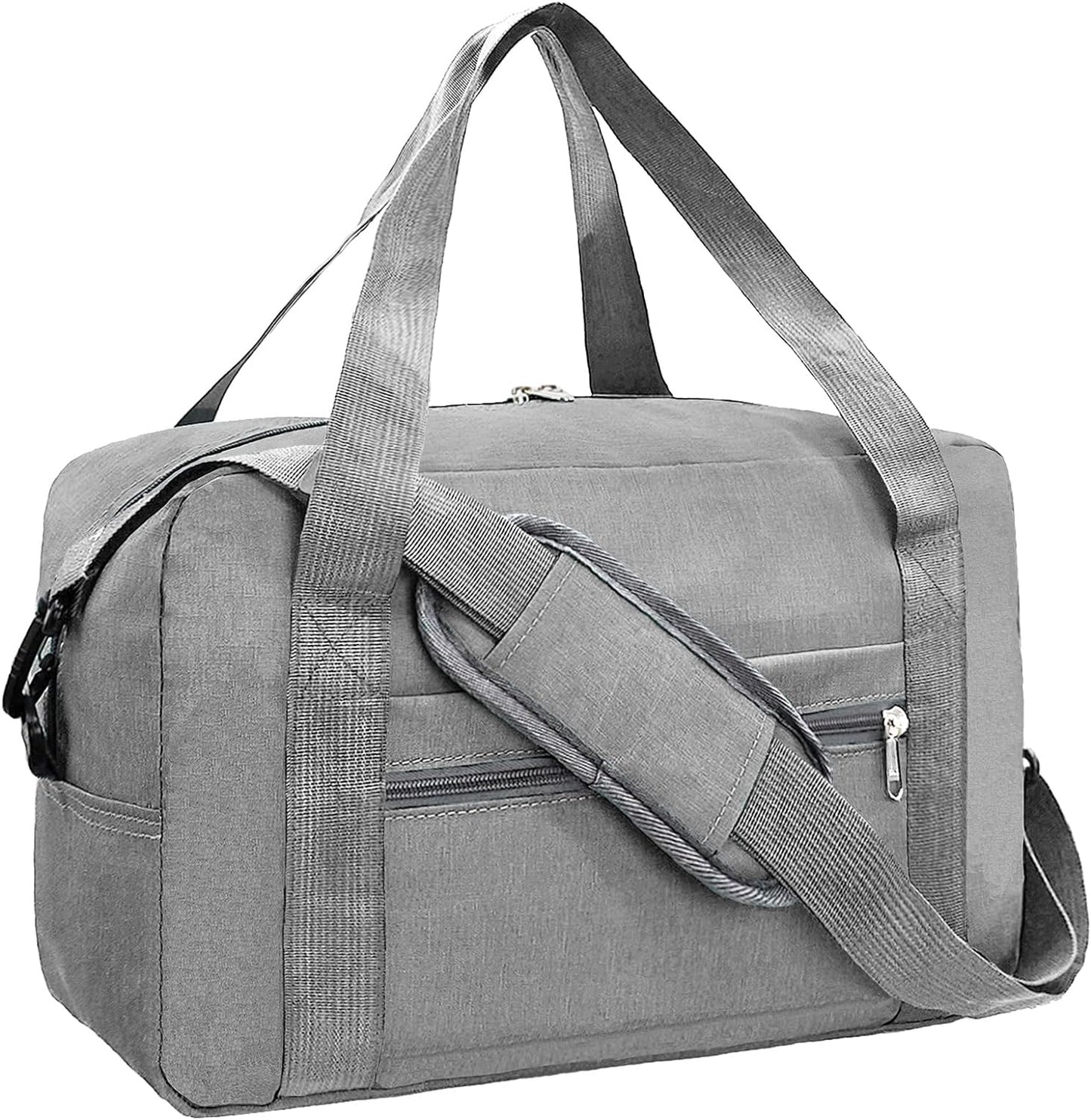 For Spirit Airlines Personal Item Bag 18x14x8 in Underseat Carry-on Luggage foldable Travel Duffle Bag for Airplanes(30L, Dark Grey)