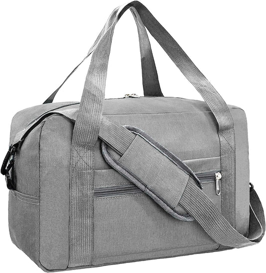 For Spirit Airlines Personal Item Bag 18x14x8 in Underseat Carry-on Luggage foldable Travel Duffle Bag for Airplanes(30L, Dark Grey)