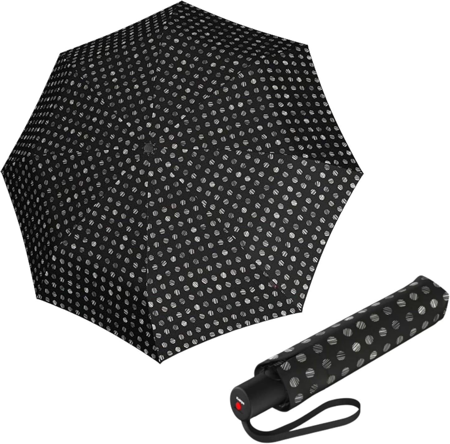 Knirps A.200 Medium Duomatic Windproof Umbrella for Adults – Automatic Open Close 38.5" Canopy, Travel Case Included