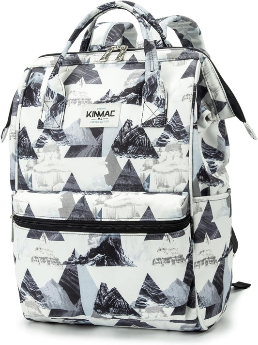 Kinmac Laptop Backpack for Women and Men, Large Capacity Travel Backpack for 15.6 inch Laptop Computer (Mountain)