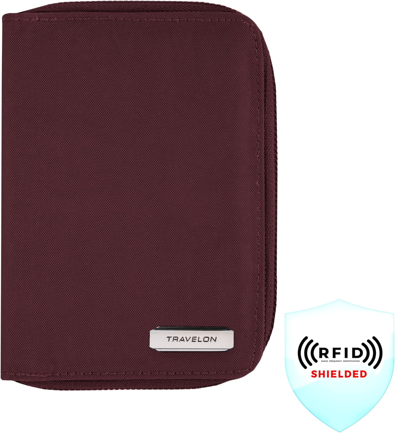 Travelon RFID Blocking Passport Zip Wallet