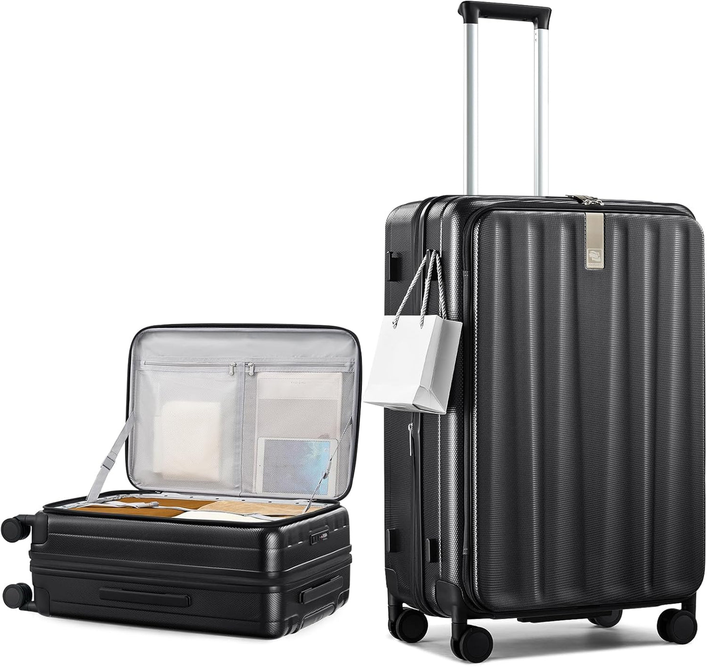 Hanke 26 Inch Expandable Luggage Top Opening Checked Bag Luggage Hard Shell Suitcases with Wheels