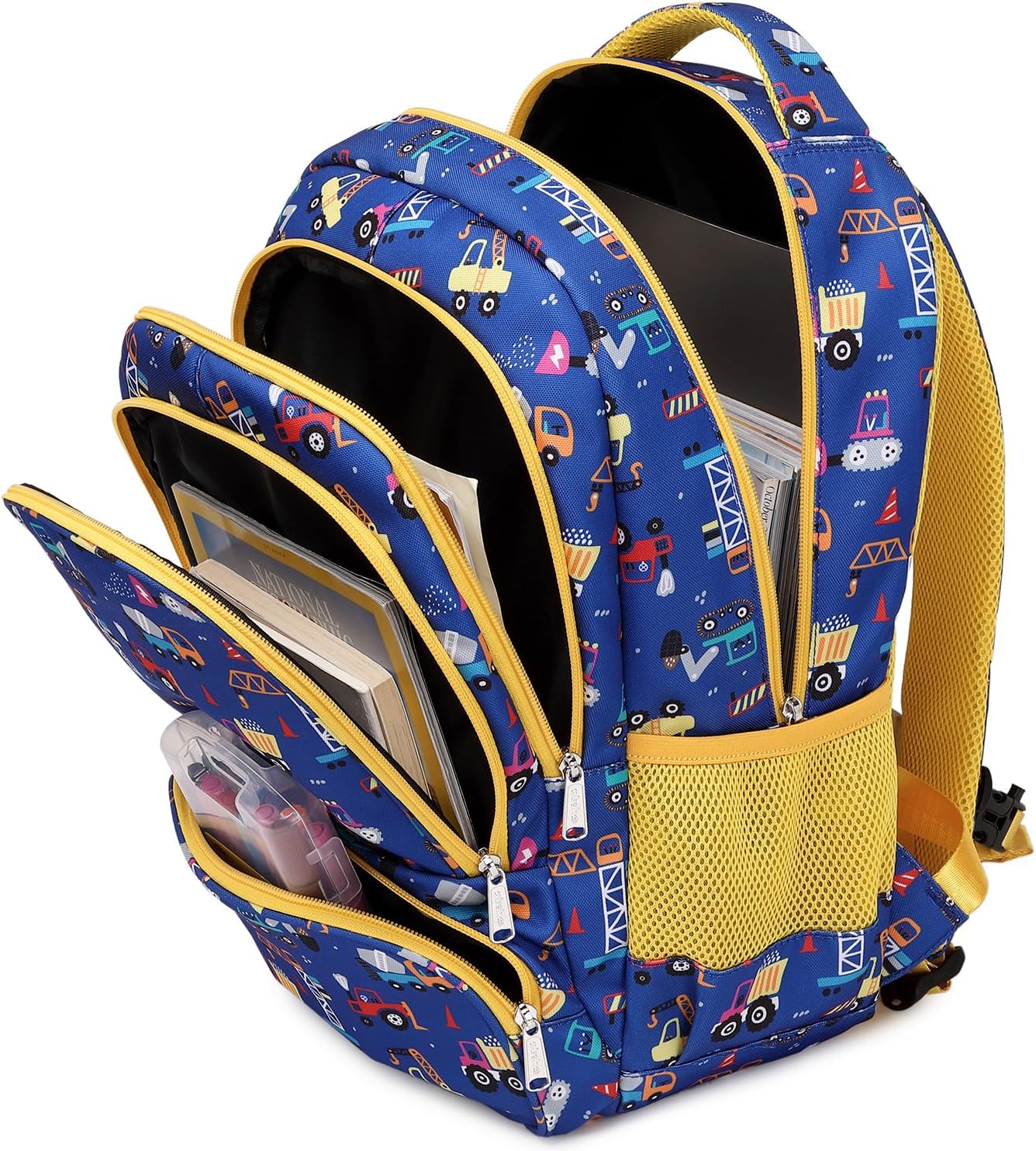 abshoo Lightweight Car Kids Backpack For School Boys Elementary Kindergarten Bookbag School Bags (Car)