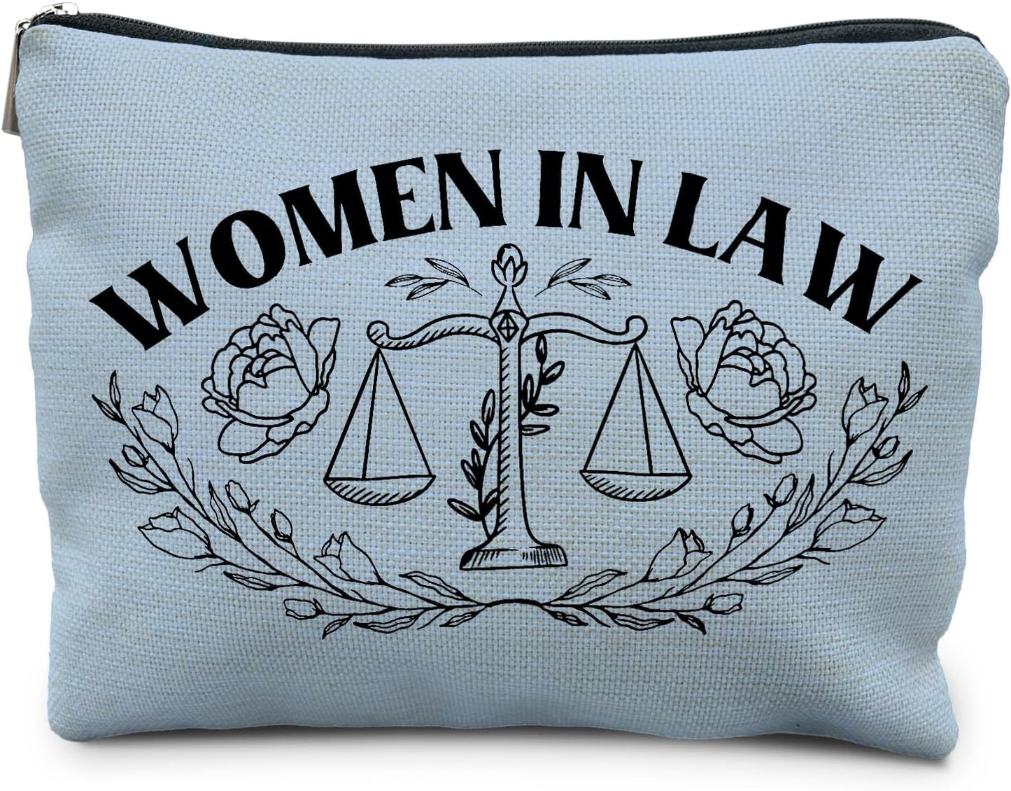 Lawyer Gifts for Women - Law Graduation & Future Lawyer Gift Set, Women in Law Cosmetic Bags Makeup Pouch (Blue)