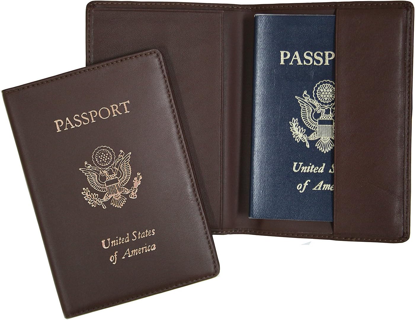 Royce Leather Passport Holder and Travel Document Organizer