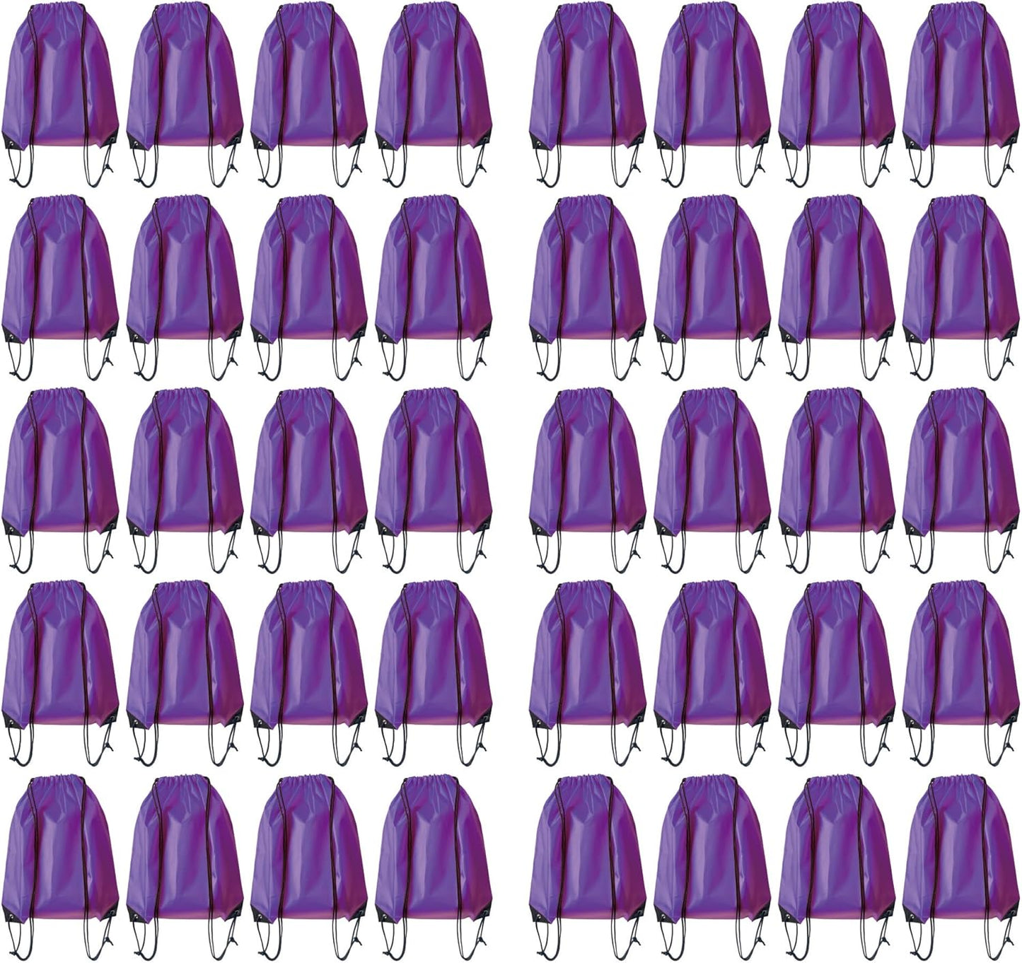 Drawstring Backpack Bulk 40Pcs Draw String Backpack Bags DIY Gym Sports Traveling Yoga Cinch Bag Sackpack Drawstring (purple)