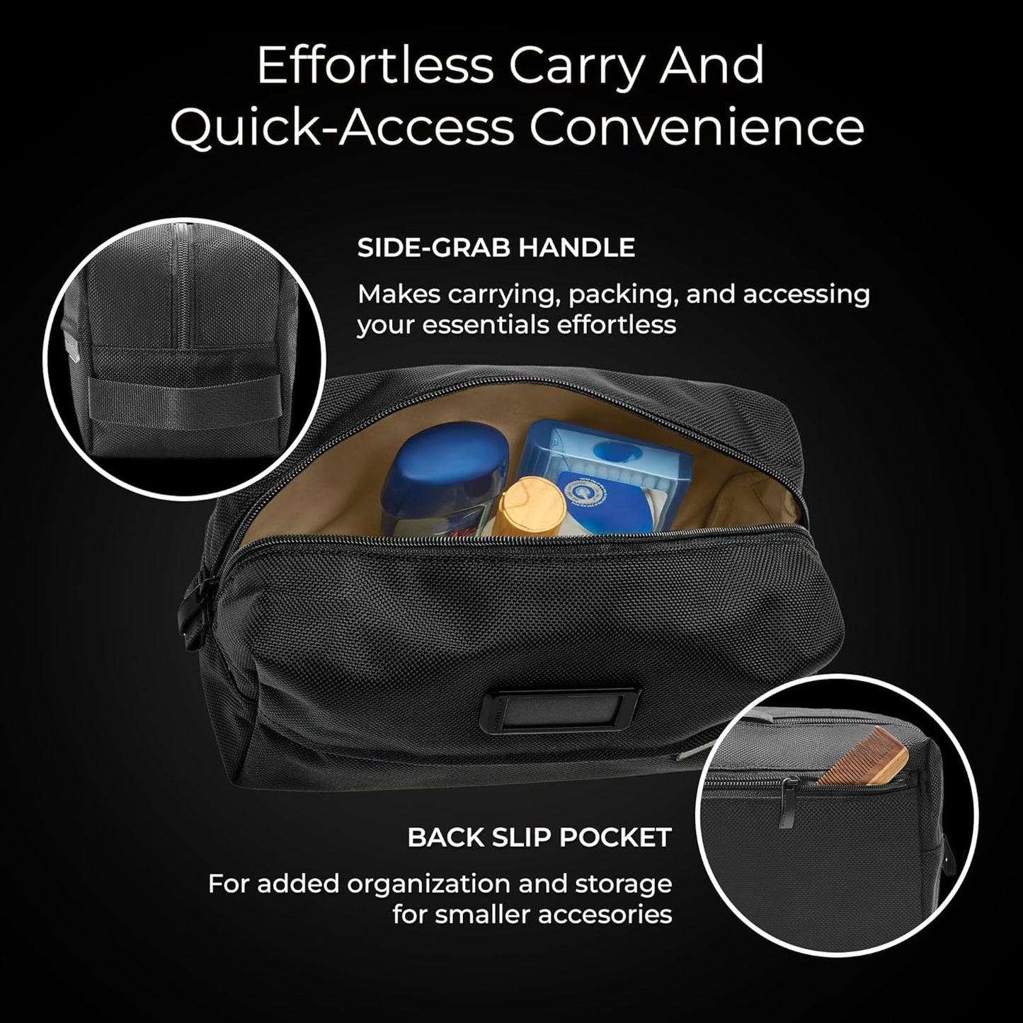 Briggs & Riley Toiletry Kit - Travel Bags for Women & Men, Organizer for Vacation, Dopp Kit for