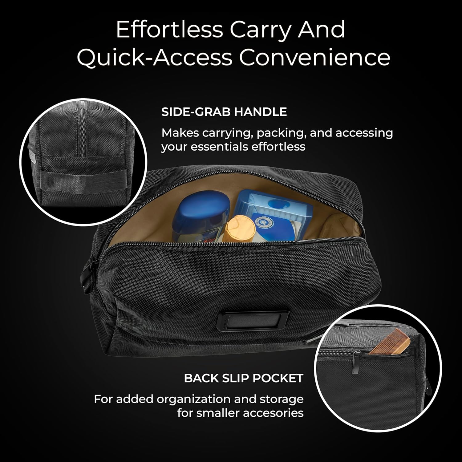 Briggs & Riley Toiletry Kit - Travel Bags for Women & Men, Organizer for Vacation, Dopp Kit for