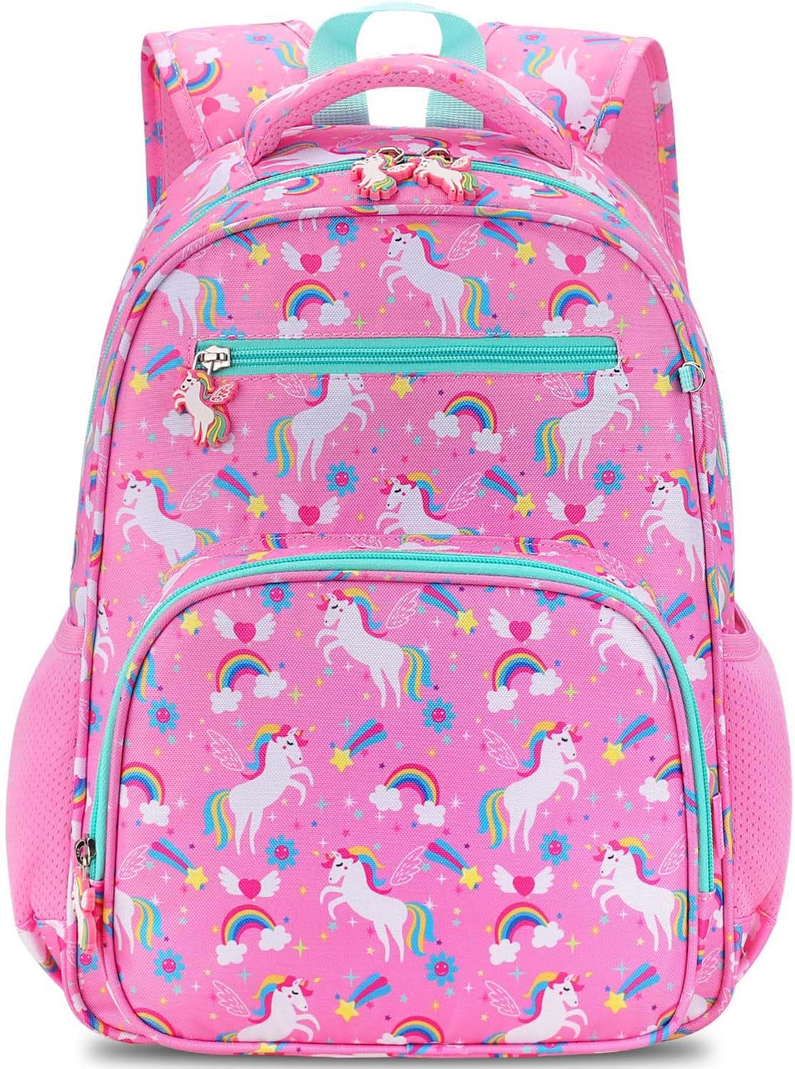 RHCPFOVR Kids Backpack for Girls - Girls Backpack 3-8 Ages Butterfly for Kids 15 Inch School Bookbag for Kindergarten Elementary School Bookbag for Girl 1st 2nd Grade