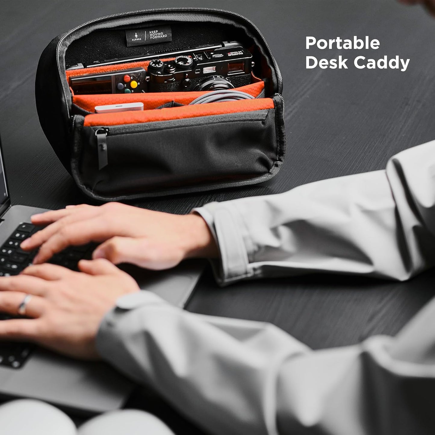 ALPAKA Vertex Pouch and Zip Pouch Pro - All-in-One Sling Bag, Fits an iPad Mini, Headphones, and More - Minimalism Zipper Wallet - RFID Blocking ID Card Holder