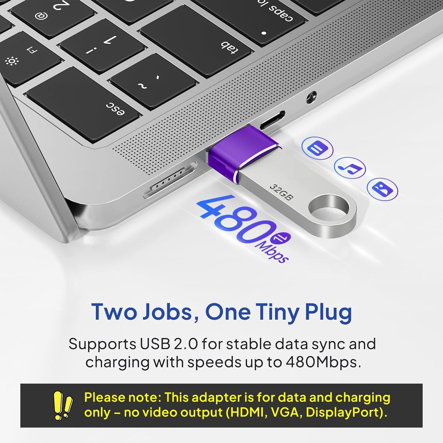 Elebase for Apple Watch SE 3 Adapter,USB to USB C Adaptor 4 Pack,Type C Female to USB A Male Charger Connector for iWatch 11 10,iPhone 16 15 Plus Pro Max,iPad 8 8th 9 9th 10th Air 4th 5 5th Mini 6 6th
