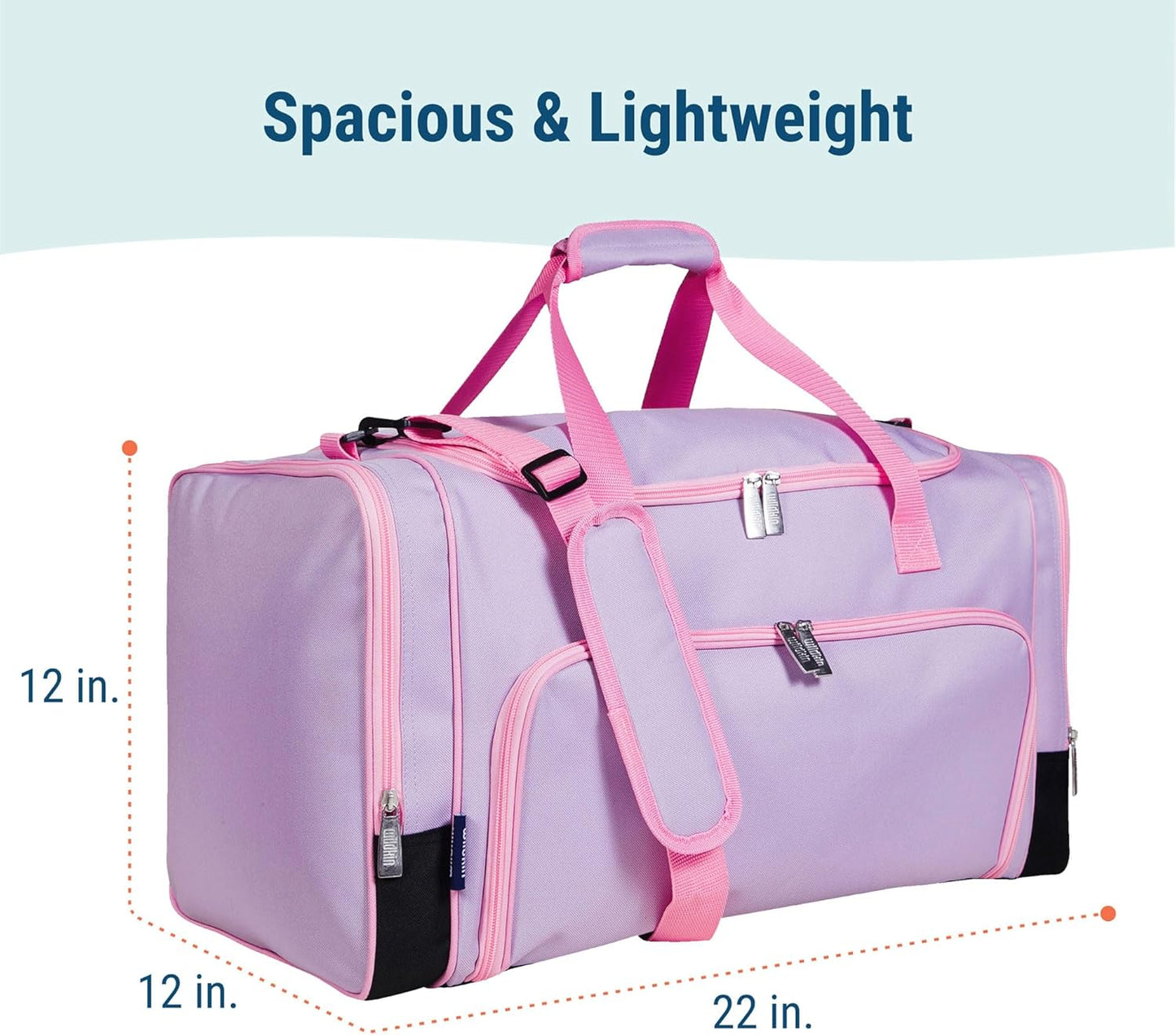 Wildkin Kids Weekender Duffel Bag – Carry-On Size for School, Travel, & Sleepovers