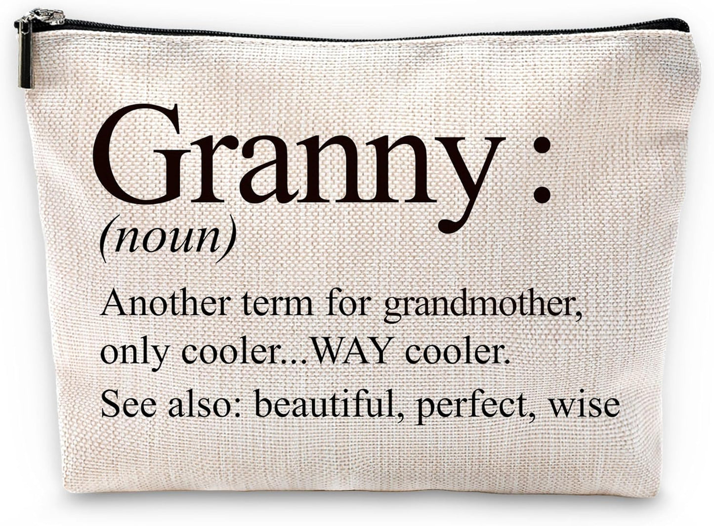 Sufamb Granny Gifts Makeup Bag, Best Granny Gifts for Mother's Day Birthday from Grandkids Cosmetic Bags, Gift for Grandma Portable Small Toiletry Bag Zipper Makeup Pouch