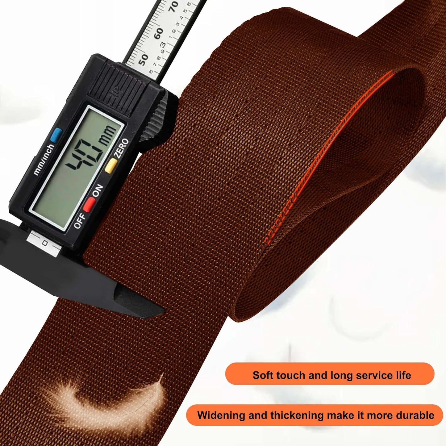 ZINZ 60 Inch Shoulder Strap with Removable Ultra-Thick Pad, Adjustable Buckles Shoulder Crossbody Strap for Luggage Bag