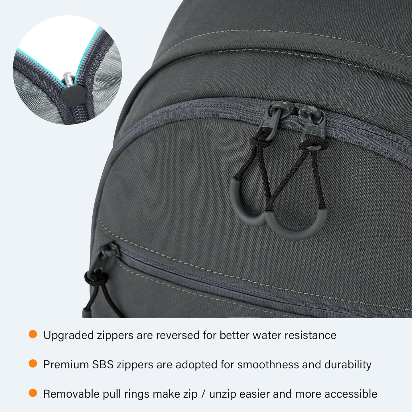 Carry On Travel Backpack For Women, 18 Inch Water Resistant Large Backpack Lightweight Bookbag For Men, 8x14x18 Personal Item Bag Casual Daypack Backpacks For Work Office Commuter (Dark Gray)