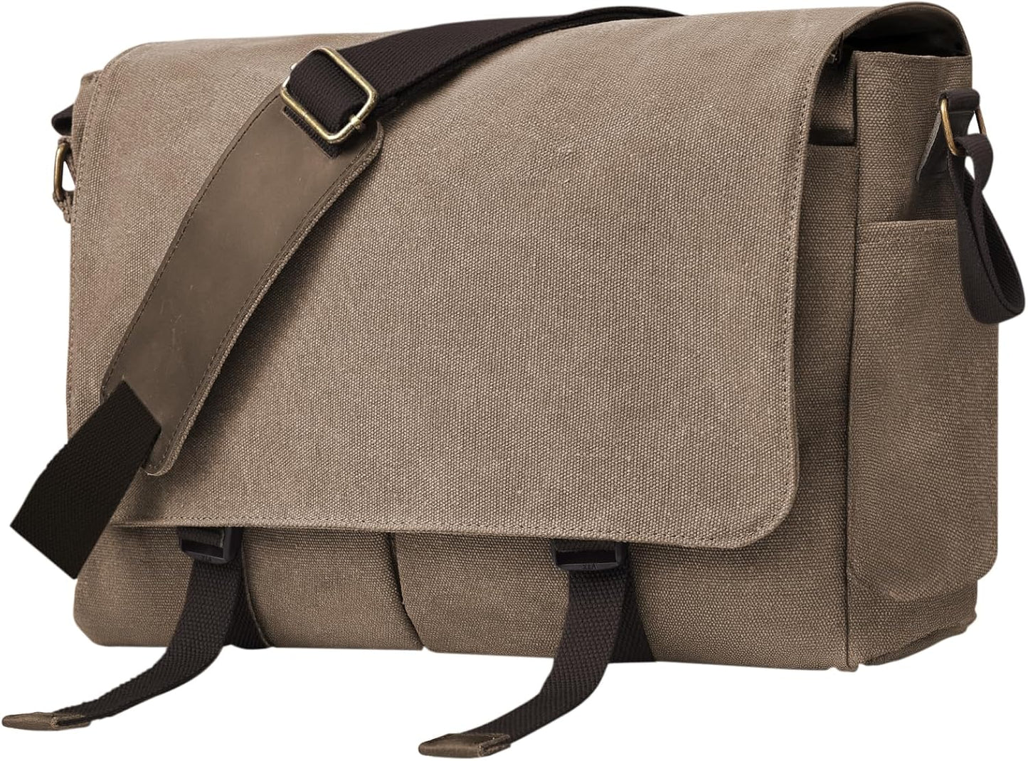 Messenger Bag for men Laptop Bag UnisexRetro Canvas Bag14-15.6 inches Casual single shoulder bag