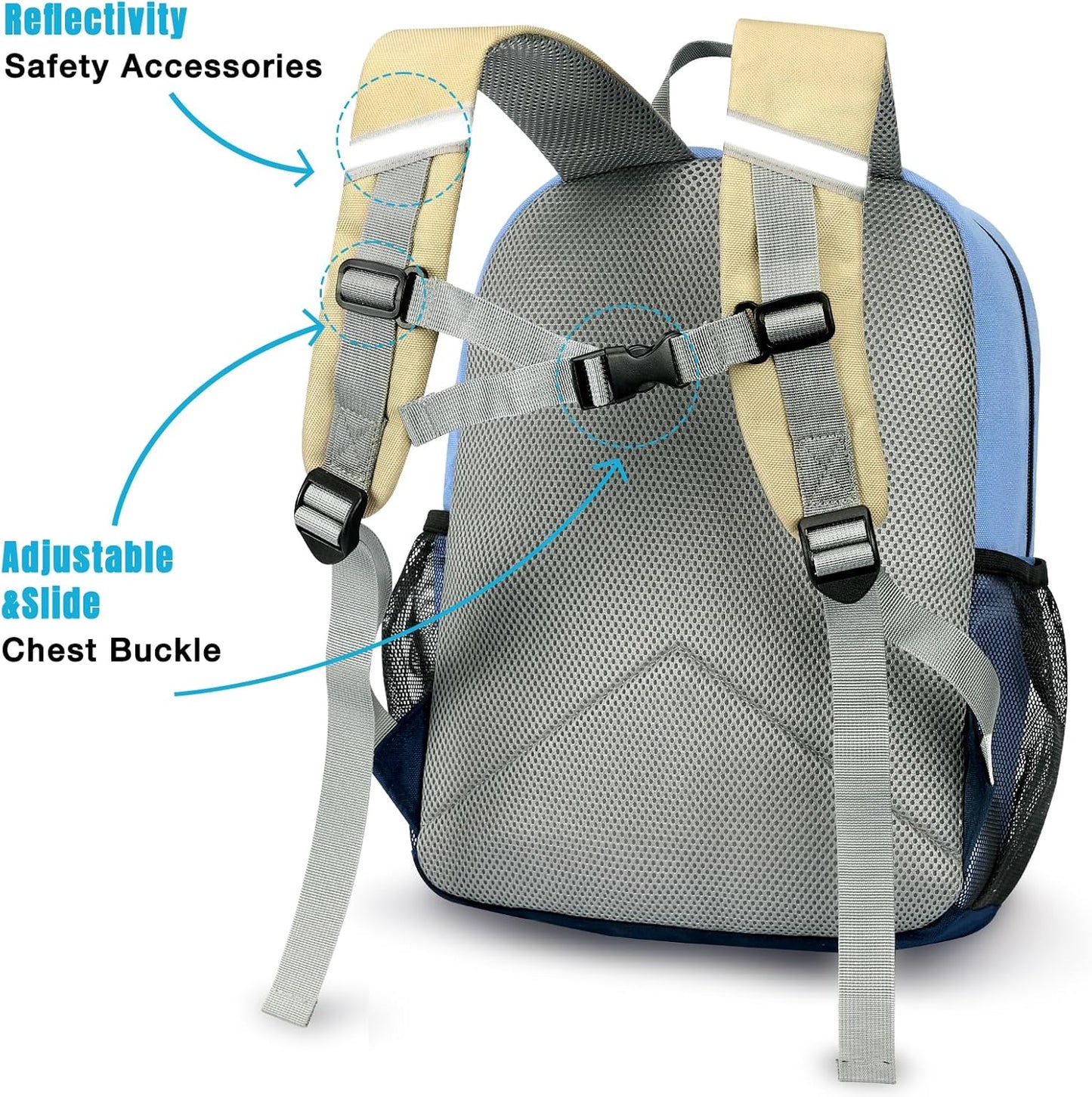 STEAMEDBUN Toddler Backpack for Boys 2-4,Kindergarten Backpack for Boys,Preschool Backpack,Mini