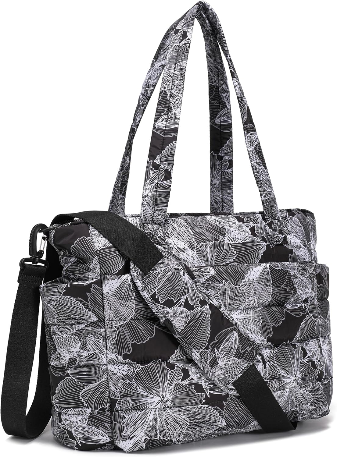 AOCINA Puffy Tote Bag for Women Quilted Work Bag Nurse Bags Women's Handbags for Travel