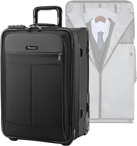 Modoker Rolling Garment Bag with Wheels, Garment Bags with Built-in TSA Lock, 22 Inch Travel Garment Bag Suitcase