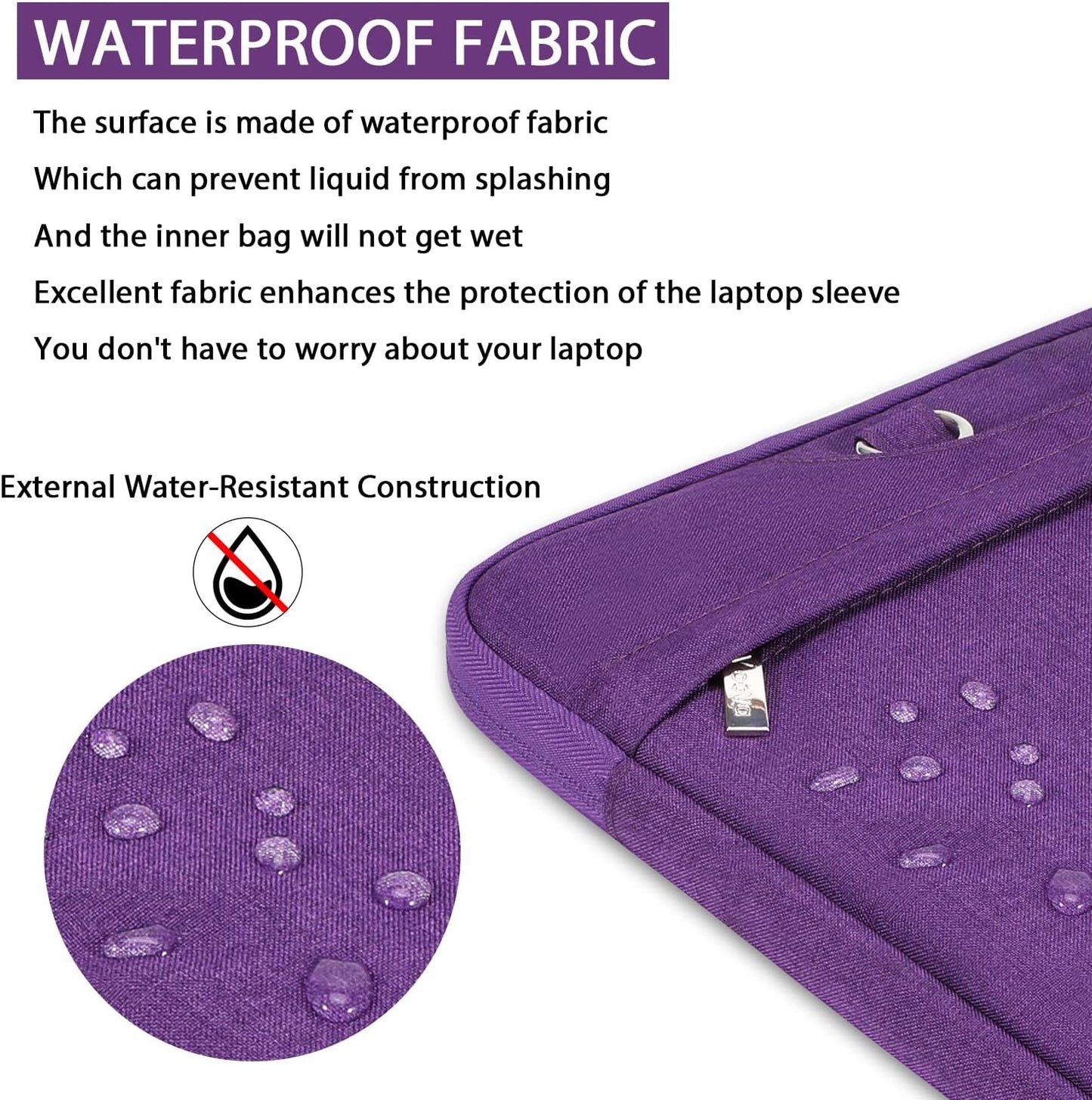 Voova Laptop Case 13 14 15 16 17 Inch with Shoulder Strap, Waterproof Laptop Sleeve Slim Briefcase