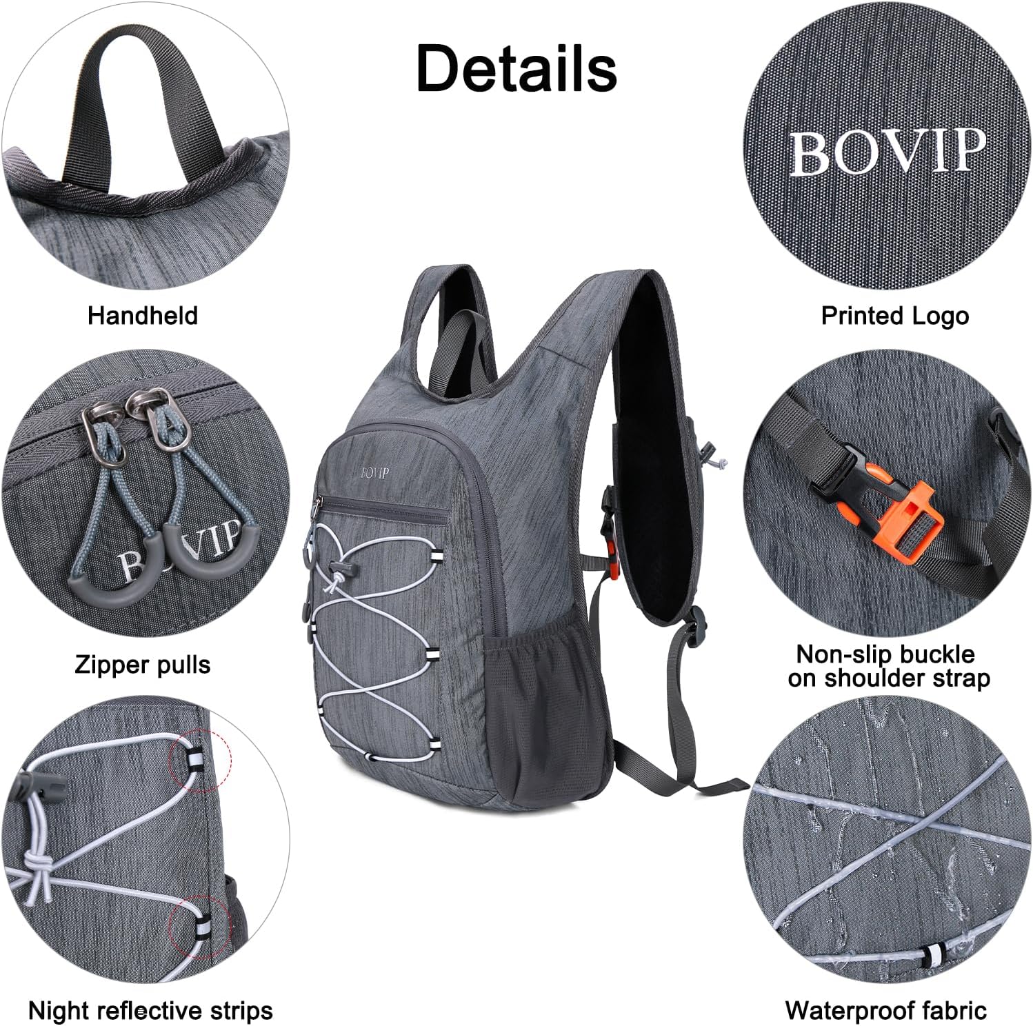 BOVIP 20L Hiking Backpack Lightweight Packable Hiking Daypack Small Travel Outdoor Foldable