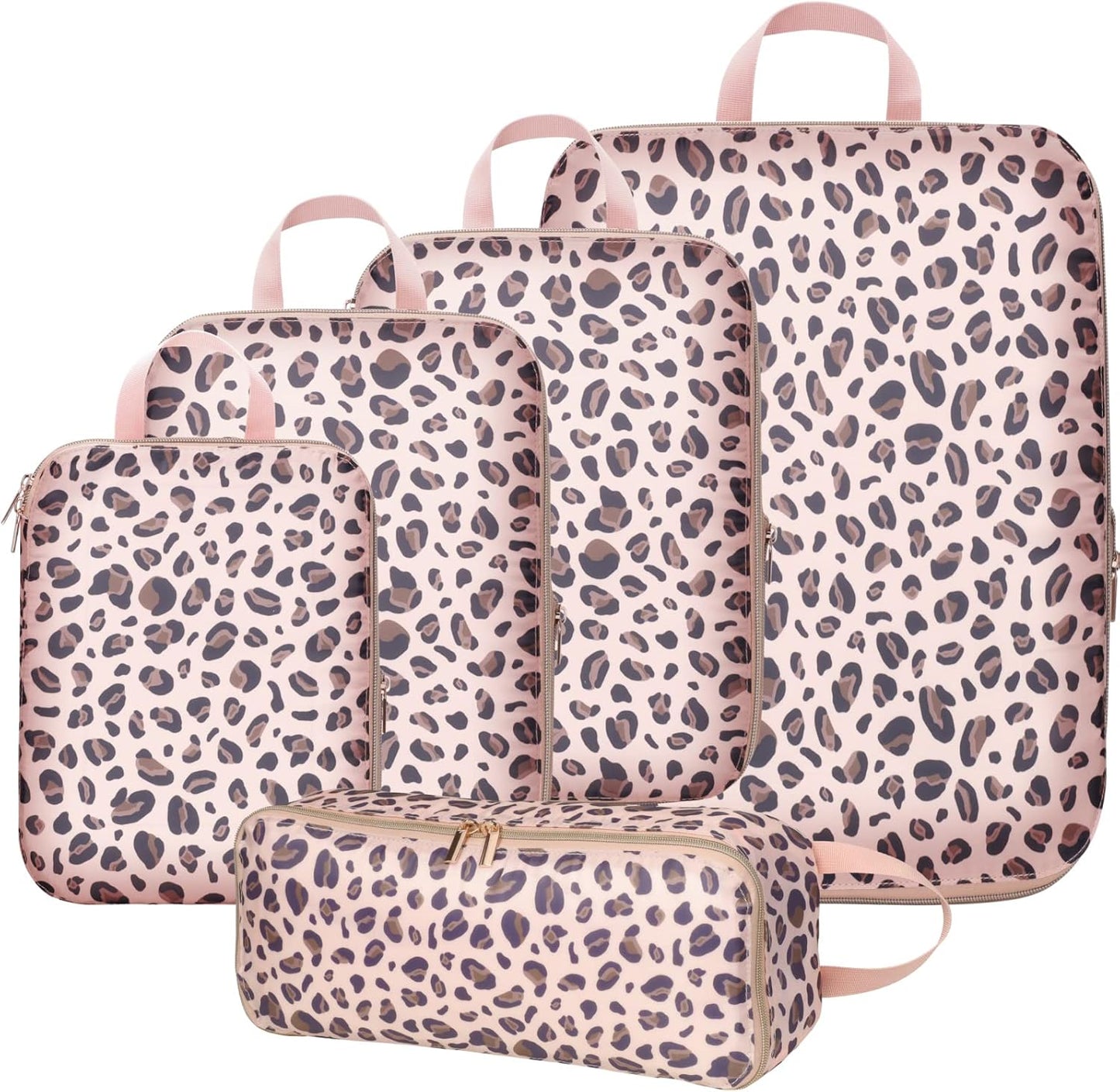Cambond Compression Packing Cubes for Travel Women - Travel Bags Luggage Organizers Travel Essentials Compression Cubes for Travel Carry on Suitcases Organizer