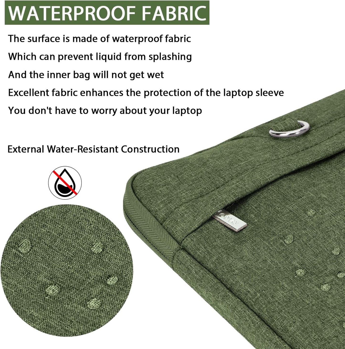 Voova Laptop Case 13 14 15 16 17 Inch with Shoulder Strap, Waterproof Laptop Sleeve Slim Briefcase