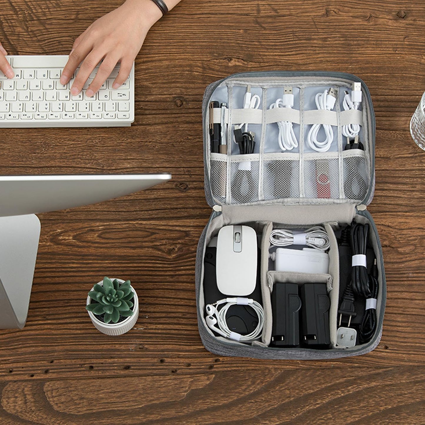 Organizer Case Small Electronic Devices USB Charger Accessories Mouse Phone Cable SD Power Bank Earphone