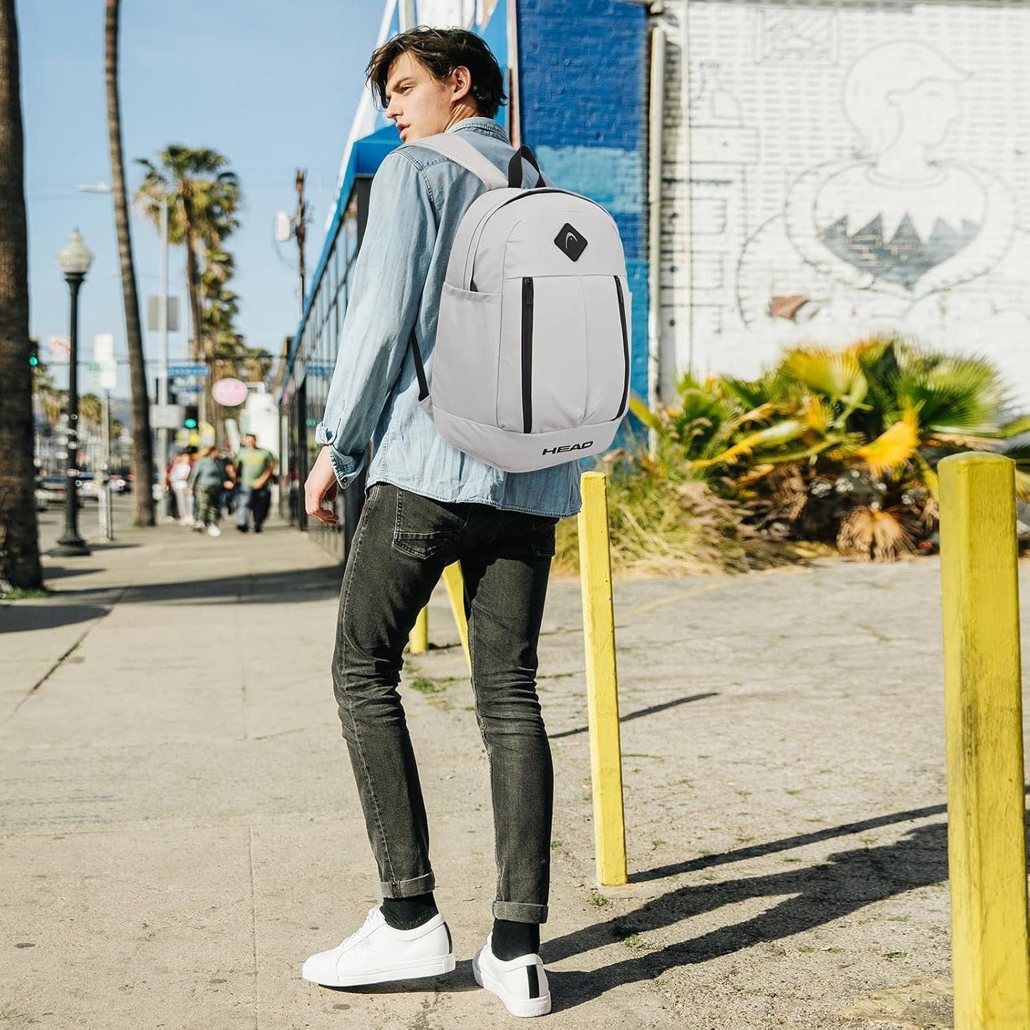 HEAD 30L Waterproof Travel Backpack for Men, 15.6 inch Laptop Backpack, Casual Daypack Backpacks for Sport Gym/Workout/College