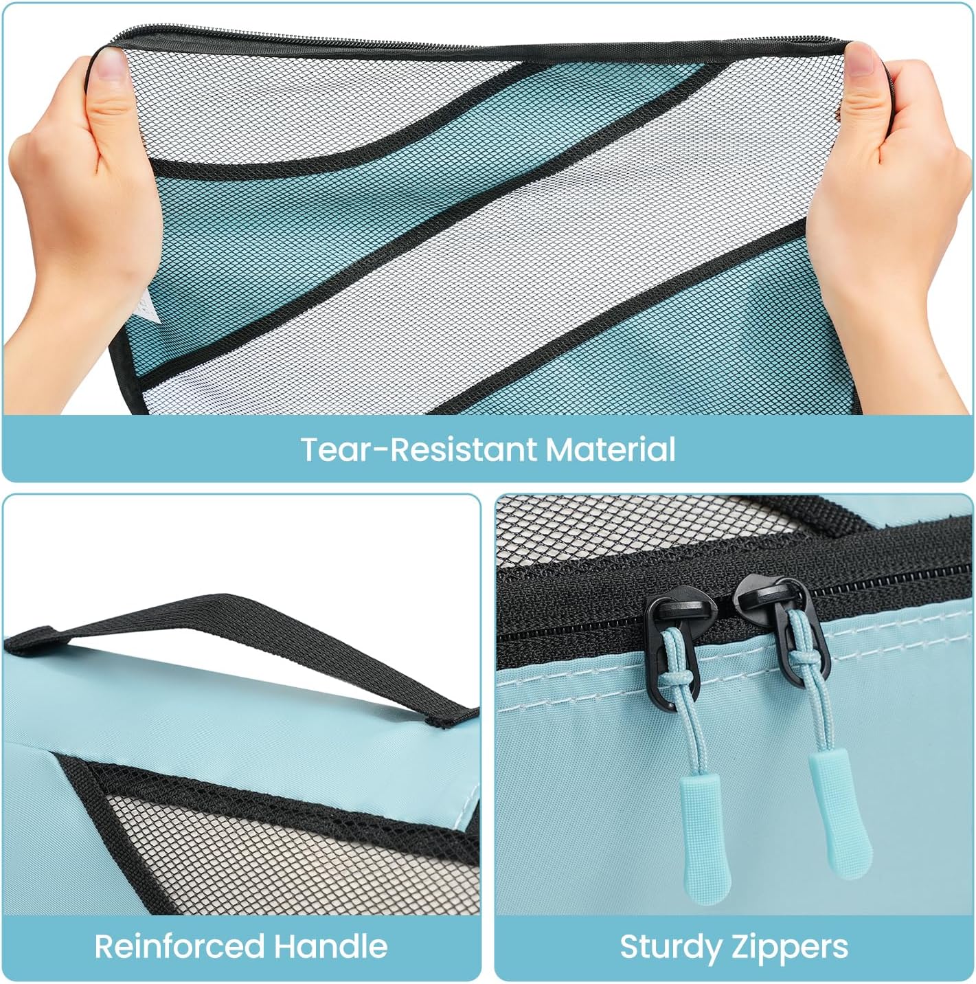 BAGAIL 6 Set Packing Cubes,Travel Luggage Packing Organizers