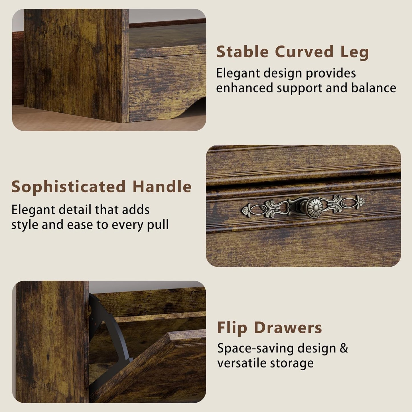 Shoe Cabinet for Entryway, Slim Shoe Storage Cabinet with Adjustable Shelves, Wooden Rack and Organizer for Small Spaces, Closet, Foyer, Hallway