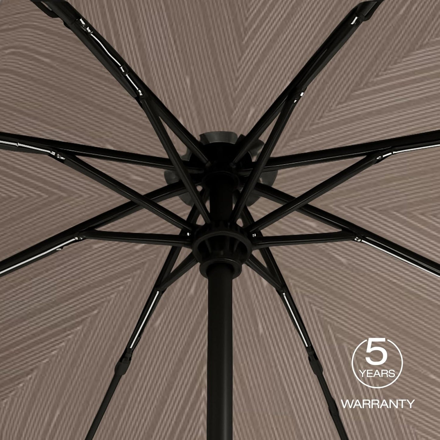 Knirps A.200 Medium Duomatic Windproof Umbrella for Adults – Automatic Open Close 38.5" Canopy, Travel Case Included