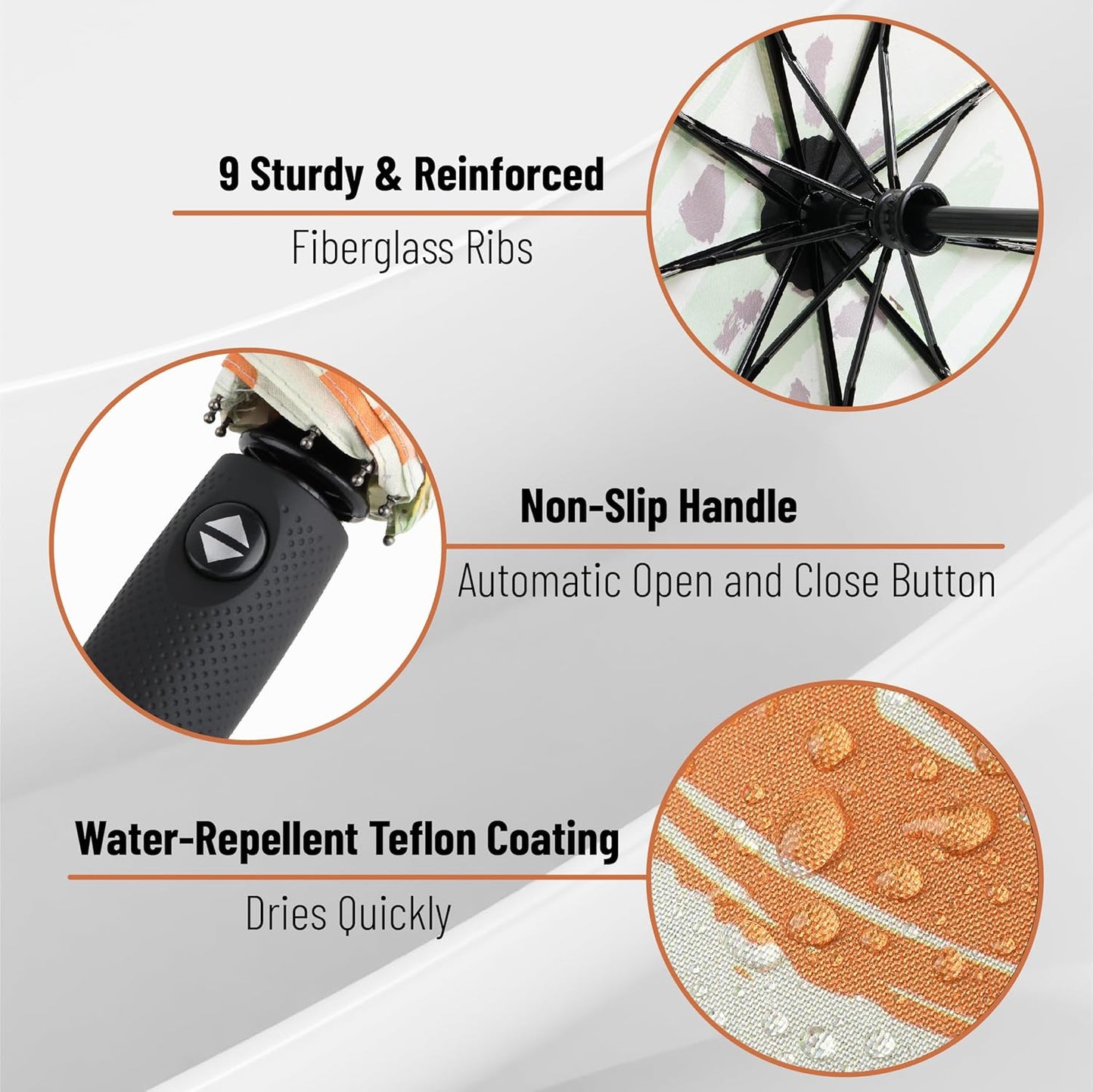 Mr. Pen- Windproof Travel Umbrella, Automatic Umbrellas for Rain, Compact