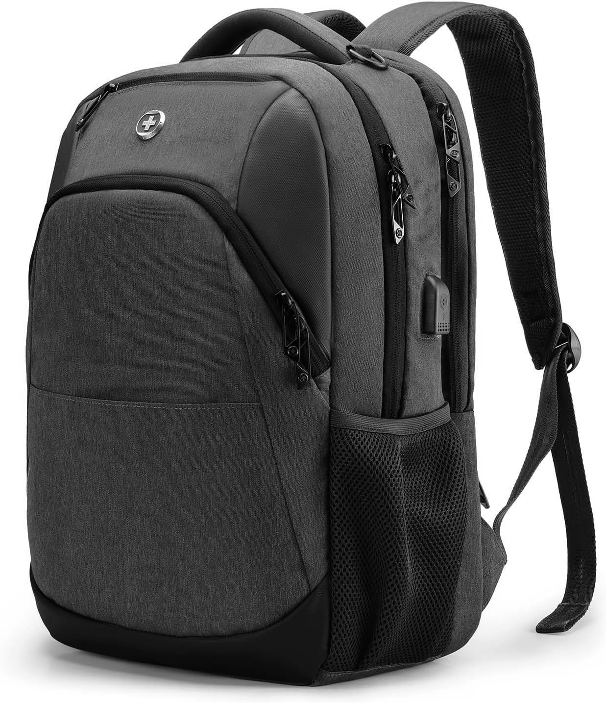Swissdigital Design Travel Laptop Backpack for Men and Women, College Backpack with USB Charging
