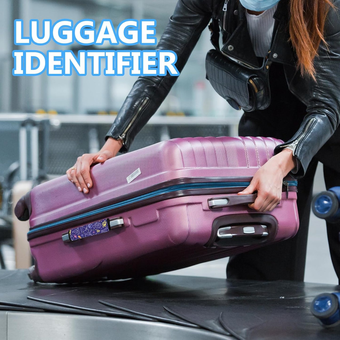 Luggage Handle Wraps 3Pcs – Neoprene Bag Handle Wrap for Bogg, Luggage Identifiers for Suitcases Easy Identification, Stylish & Comfy Suitcase Handle Replacement Travel Accessories for Airport Y17