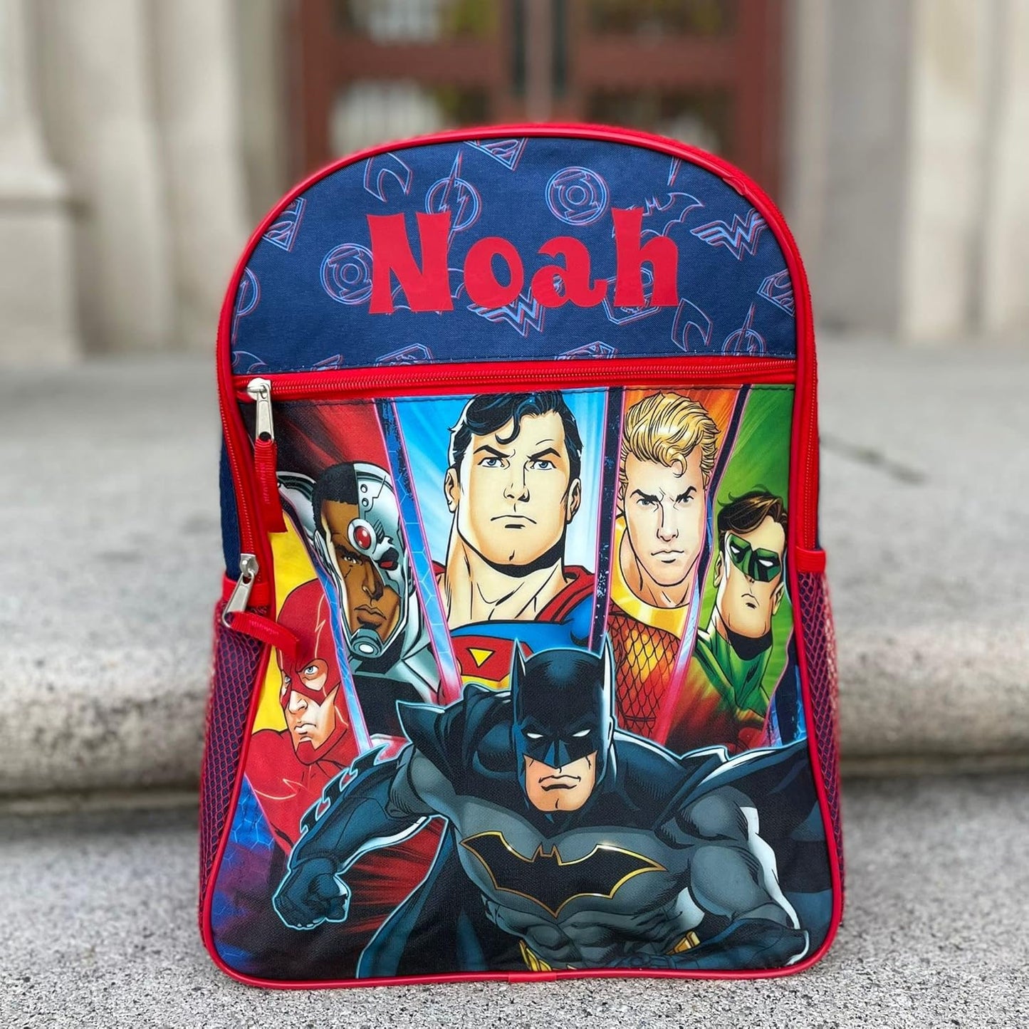 Personalized 16 Inch License School Backpack - DC JL