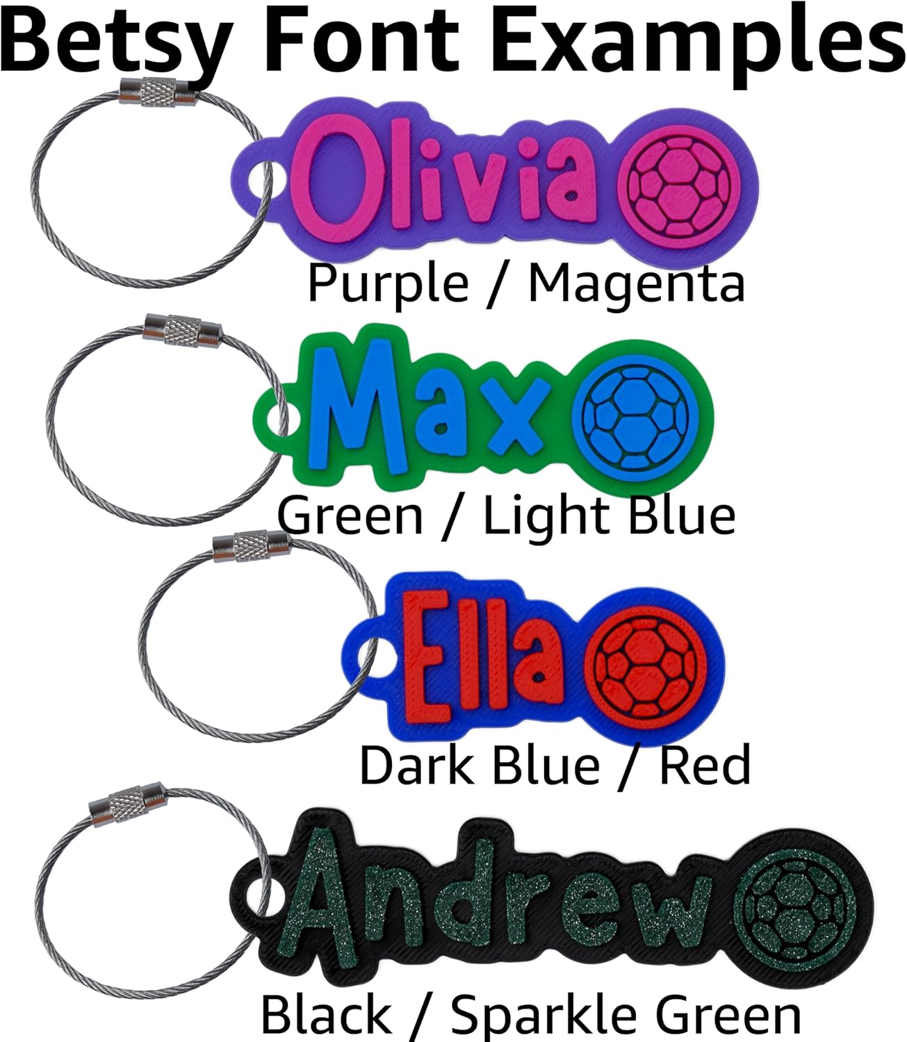 Custom Water Bottle and Bag Name Tag