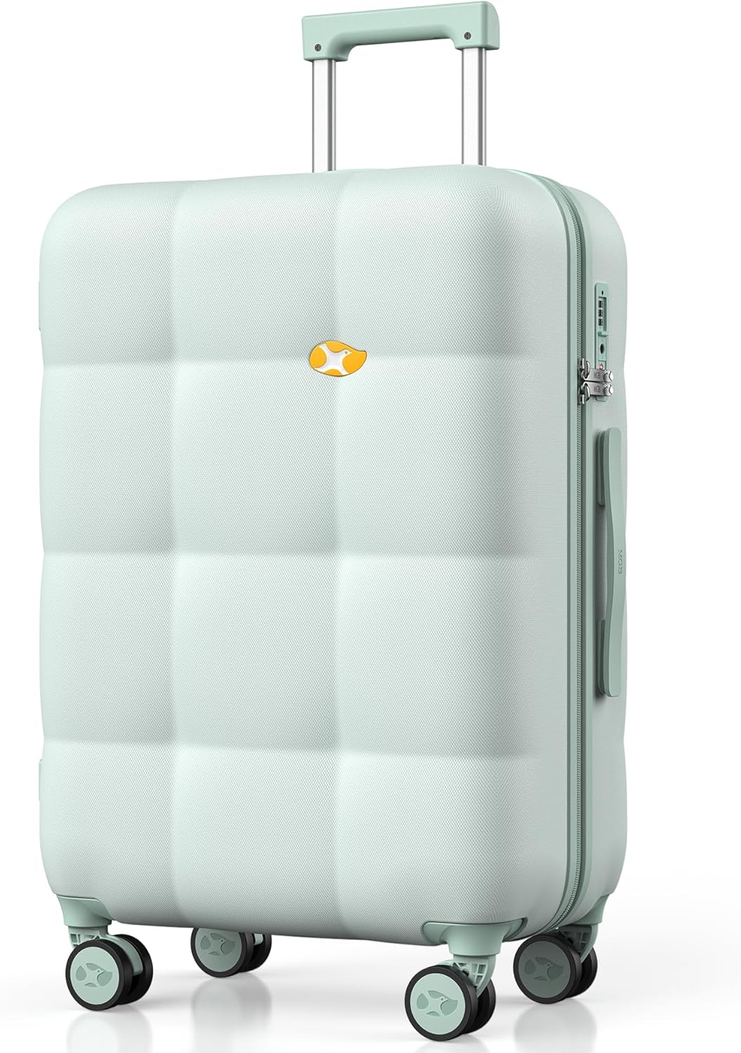 MGB 24 inch Luggage with Spinner Wheels, Travel Suitcase with Wheels, Checked Luggage, Lightweight