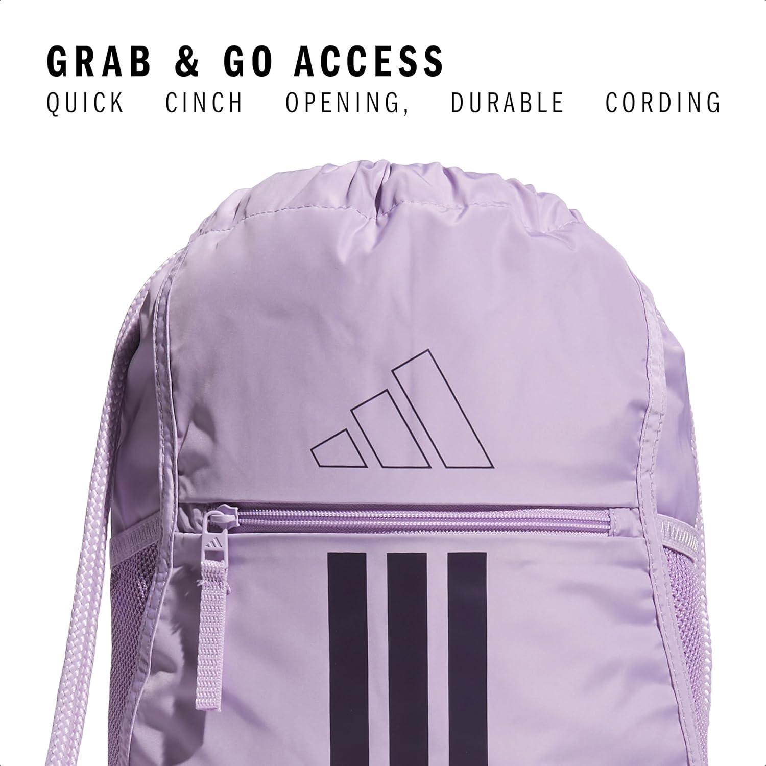 adidas Alliance Sackpack – Drawstring Backpack Small Bag for Men and Women