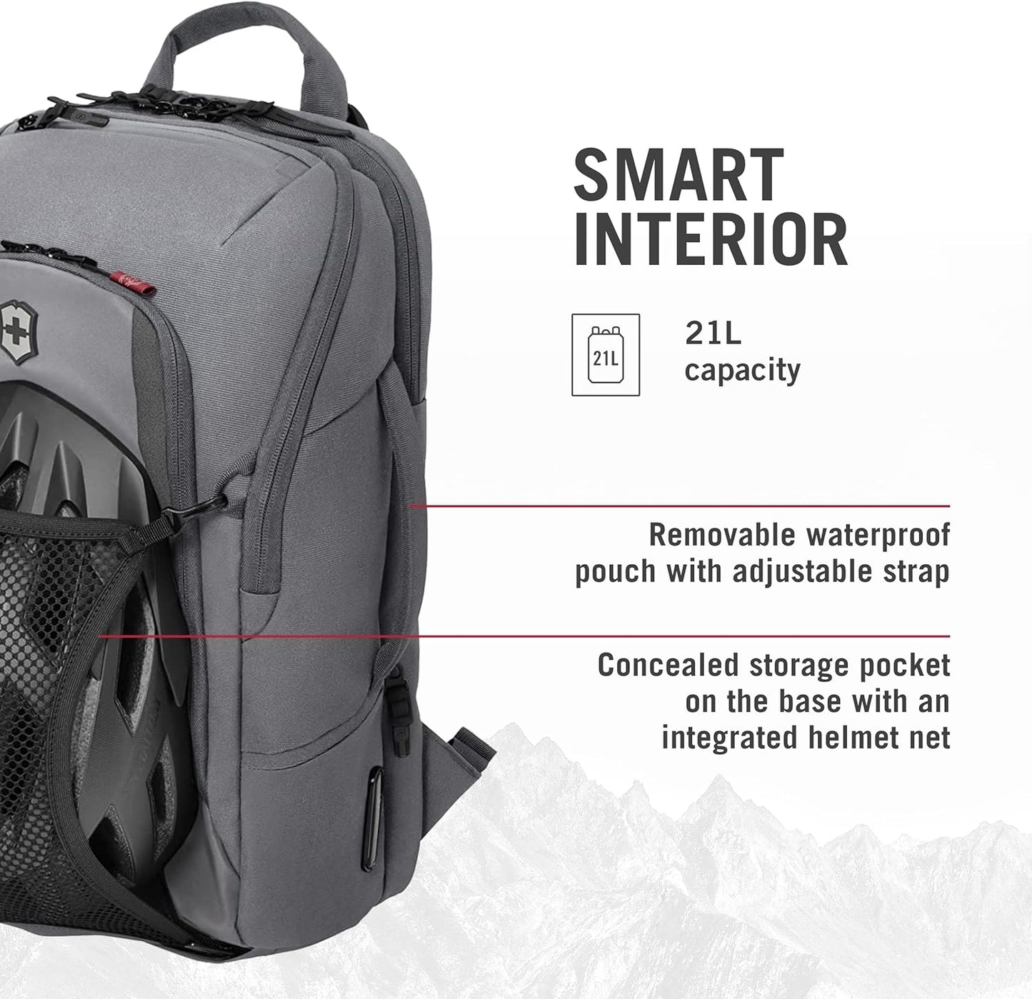 Victorinox Touring 2.0 15-Inch Commuter Laptop Backpack in Light Grey
